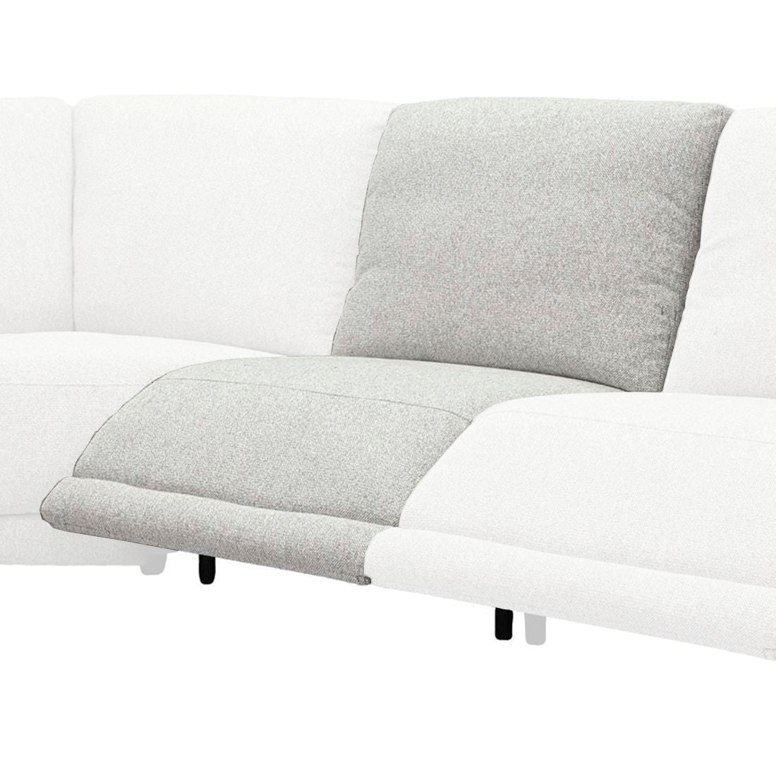 Julianna - Power Armless Recliner P2 - Crisp Taupe