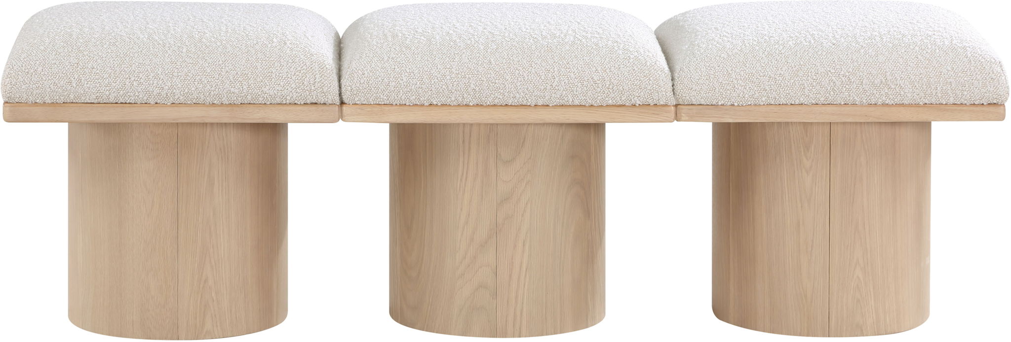 Pavilion - 3 Piece Modular Bench With Natural Base