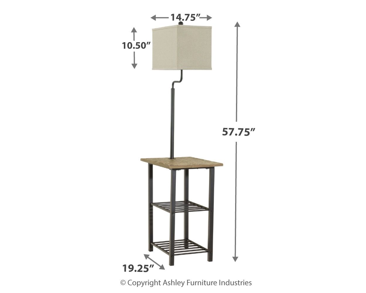 Shianne - Black - Metal Tray Lamp - Urban Living Furniture (Los Angeles, CA)