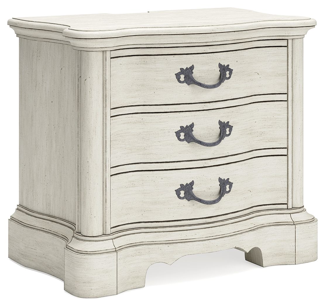 Arlendyne - Antique White - Three Drawer Night Stand - Urban Living Furniture (Los Angeles, CA)