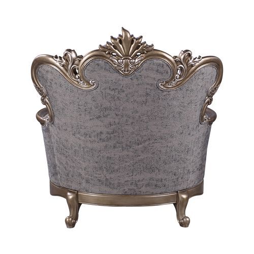 Elozzol - Chair With Pillow - Fabric & Antique Bronze Finish - Wood - Urban Living Furniture (Los Angeles, CA)