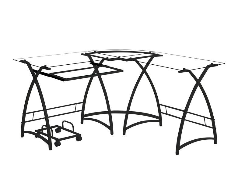 Dazenus - Desk - Glass Top - Urban Living Furniture (Los Angeles, CA)