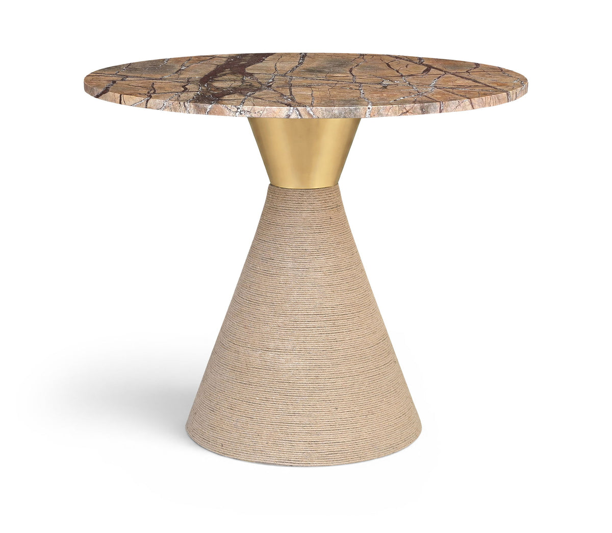 Baleen - Genuine Marble And Jute Dining Table