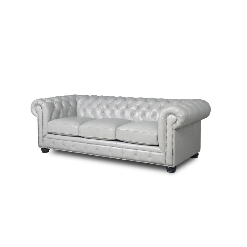 Traditional Tufted Leather Chesterfield Nailhead Sofa - Urban Living Furniture (Los Angeles, CA)