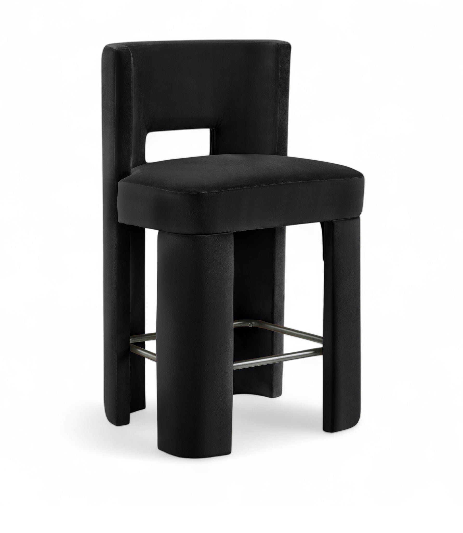 Zuno - Velvet Performance Fabric Upholstered Counter Stool (Set of 2) - Urban Living Furniture (Los Angeles, CA)