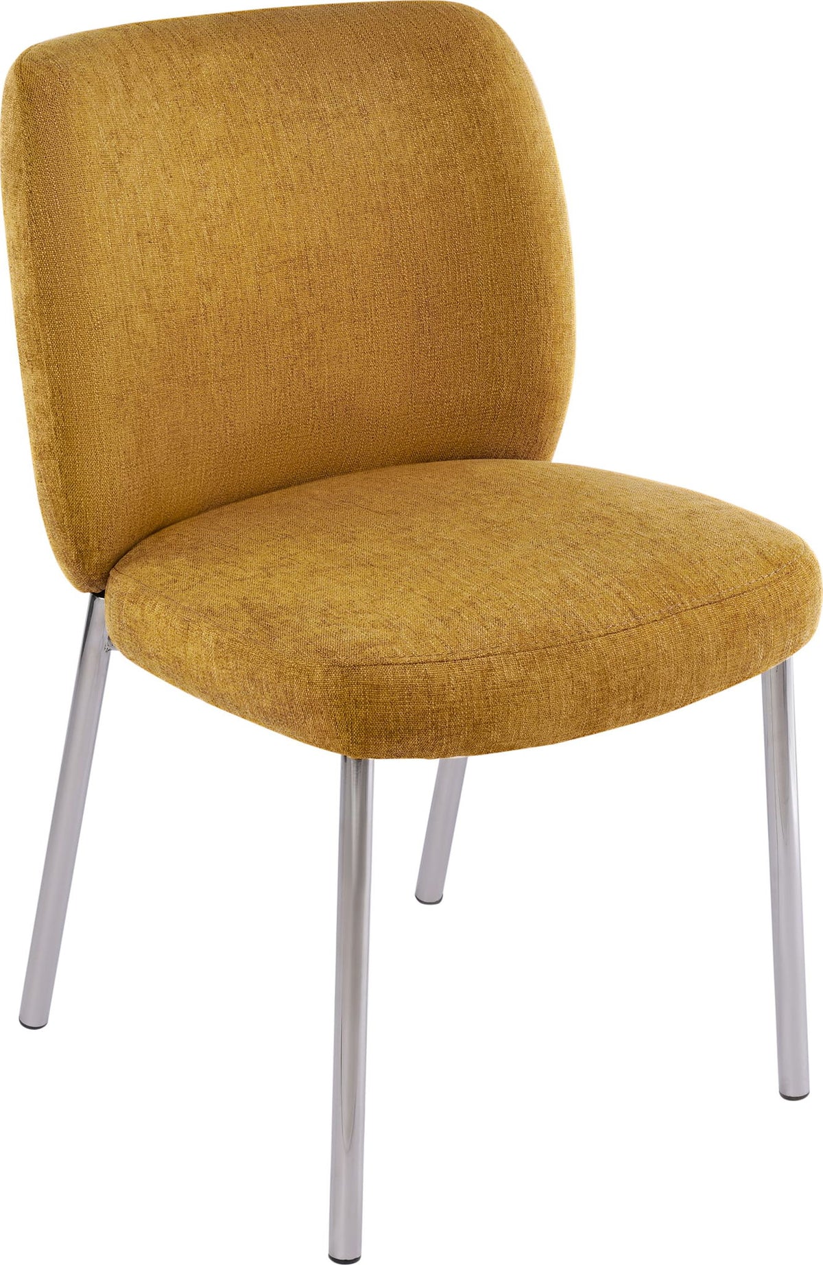 Fomo - Chenille Upholstered Stainless Steel Base Dining Chair (Set of 2)