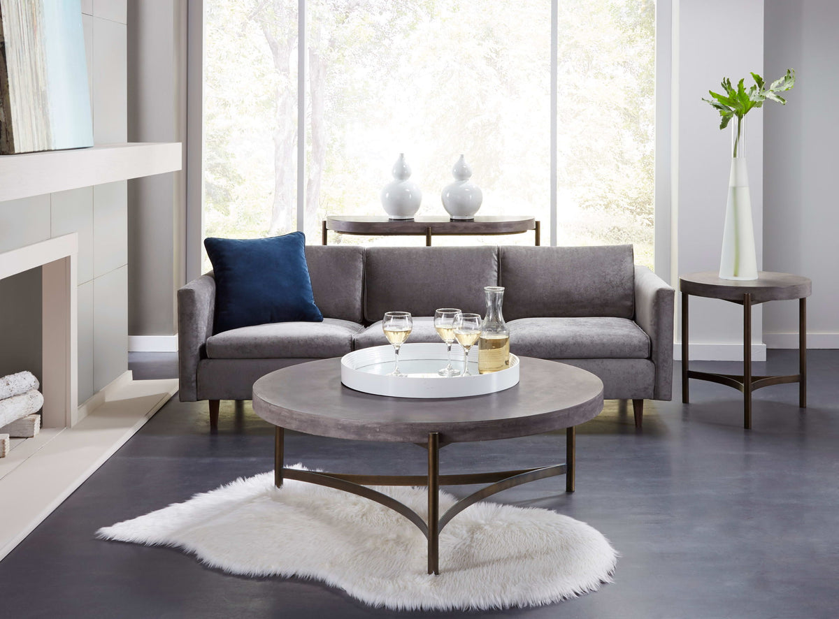 Lyon - Round Concrete And Metal Table