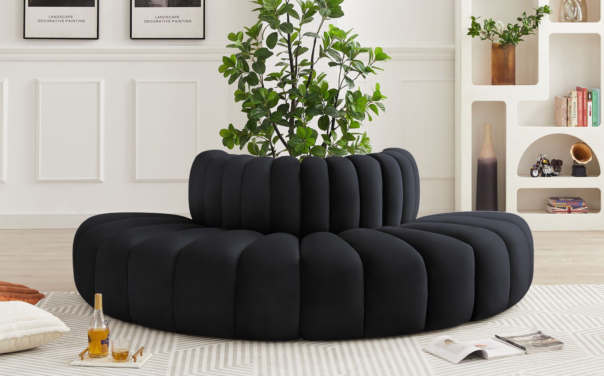 Arc - Velvet 4 Piece Modular Sofa