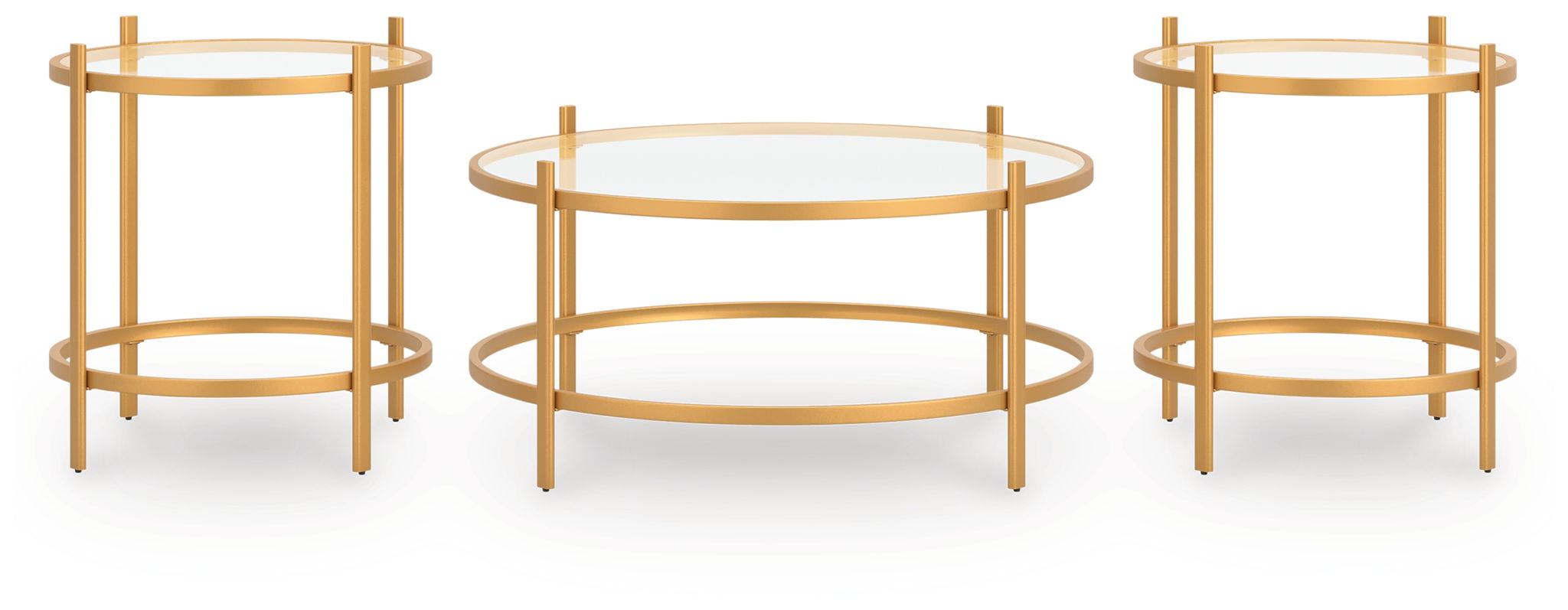 Pearlox - Gold - Occasional Table Set (Set of 3) - Urban Living Furniture (Los Angeles, CA)