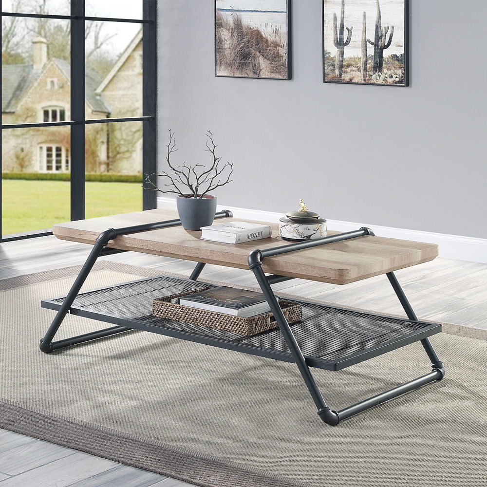 Brantley - Coffee Table - Oak & Sandy Gray - Urban Living Furniture (Los Angeles, CA)
