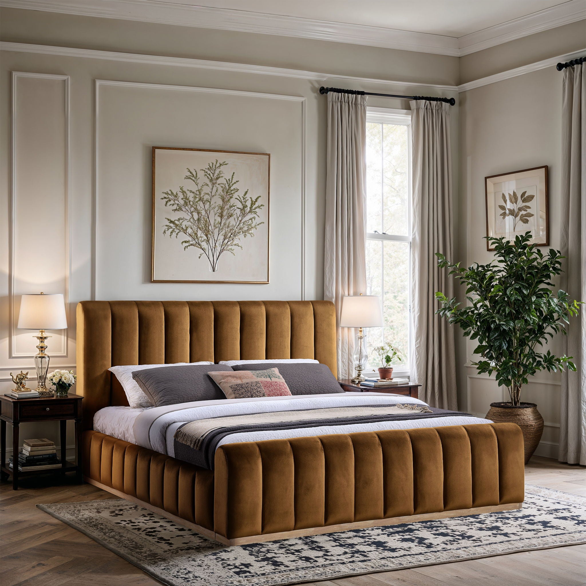 Amara - Velvet Bed - Urban Living Furniture (Los Angeles, CA)