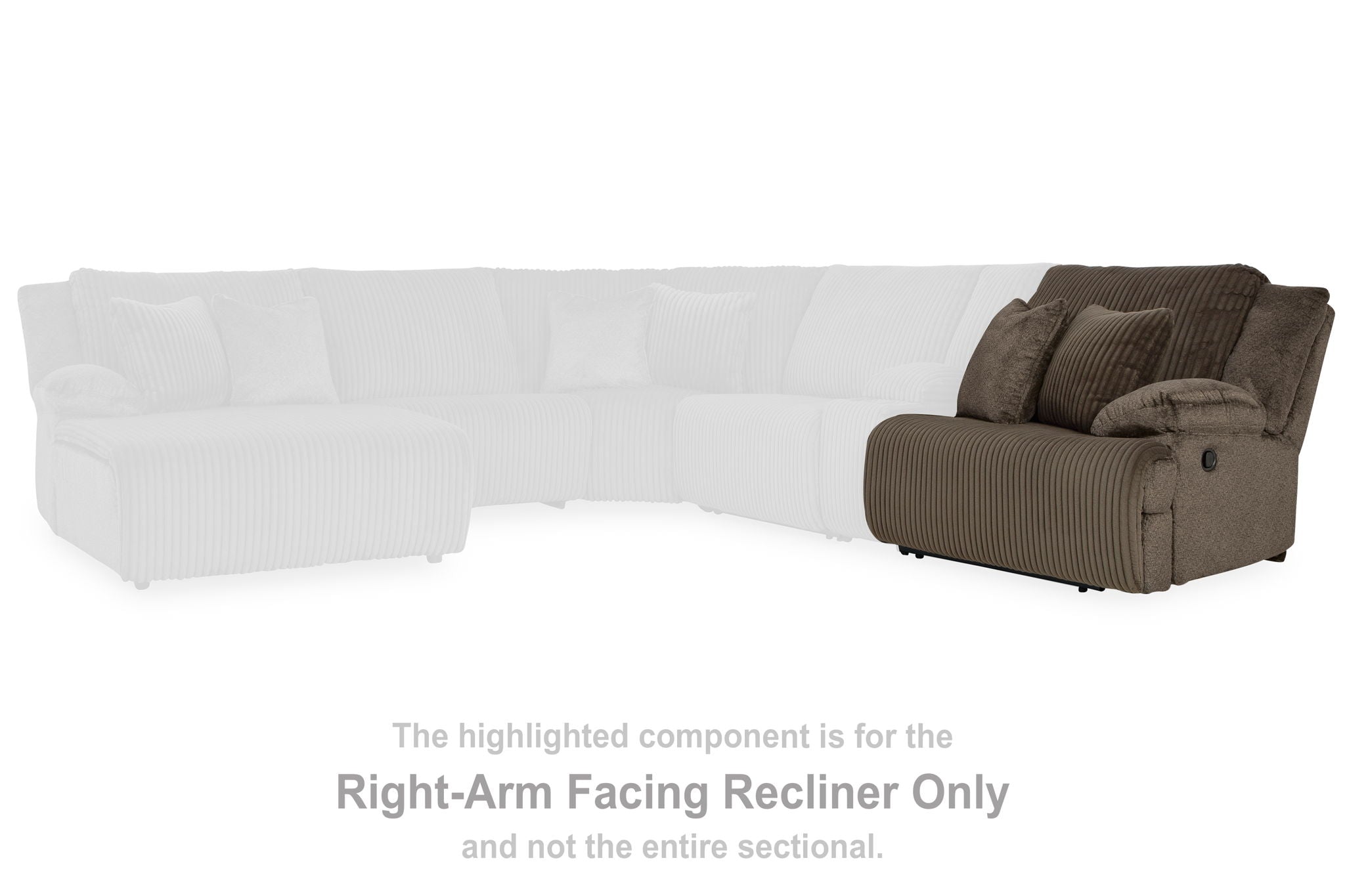 Top Tier - Chocolate - Raf Zero Wall Recliner - Urban Living Furniture (Los Angeles, CA)