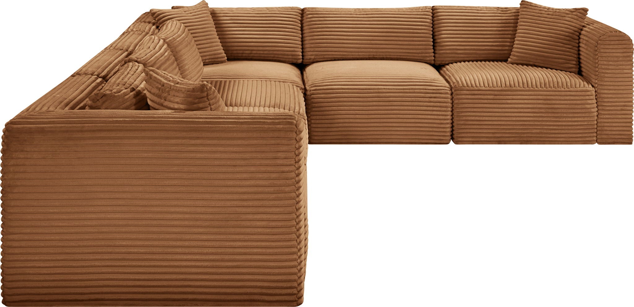 Shaggy - Fabric 6 Piece Modular Corner Sectional - Urban Living Furniture (Los Angeles, CA)