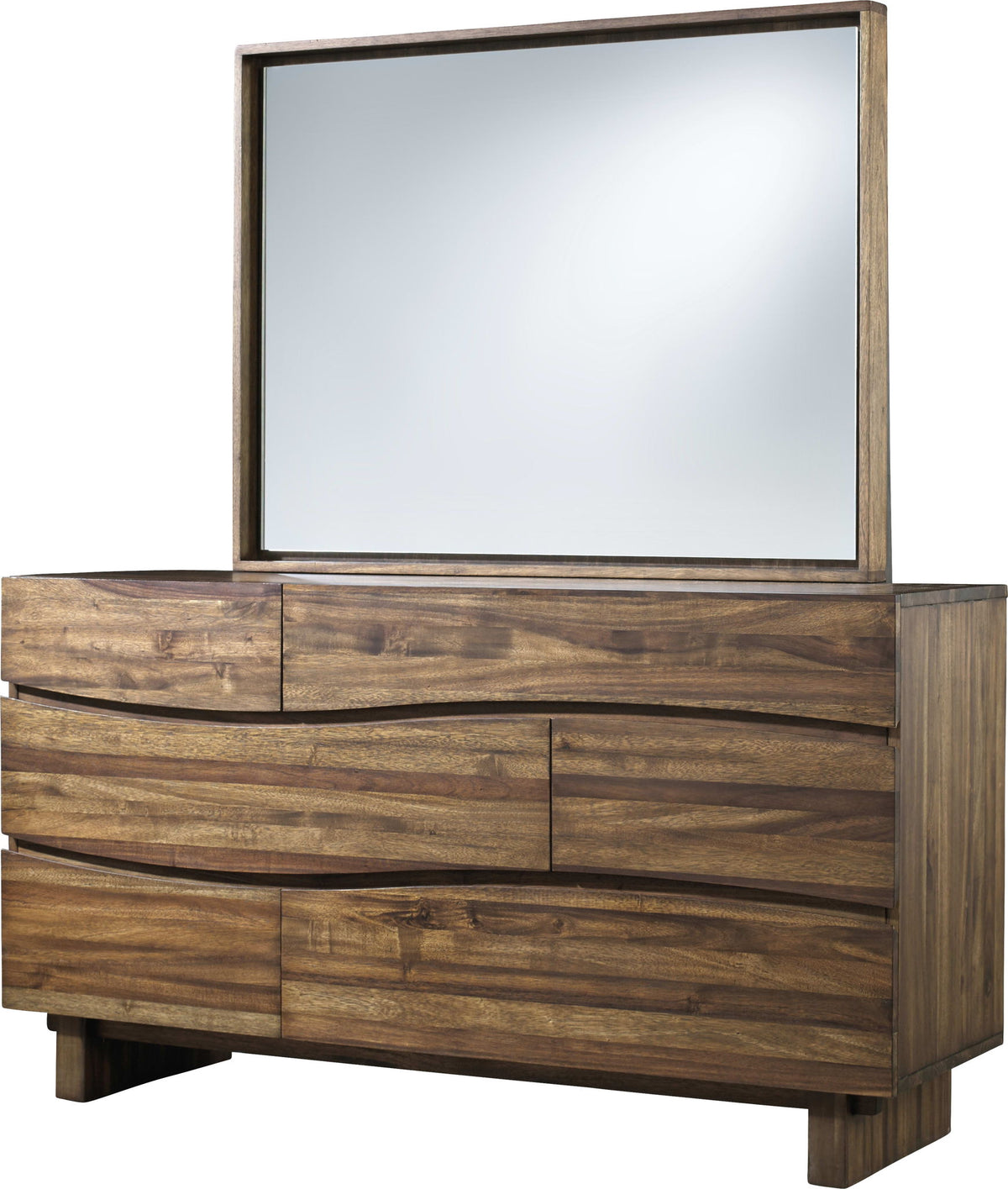 Ocean - Six Drawer Solid Wood Dresser - Natural Sengon (2024)