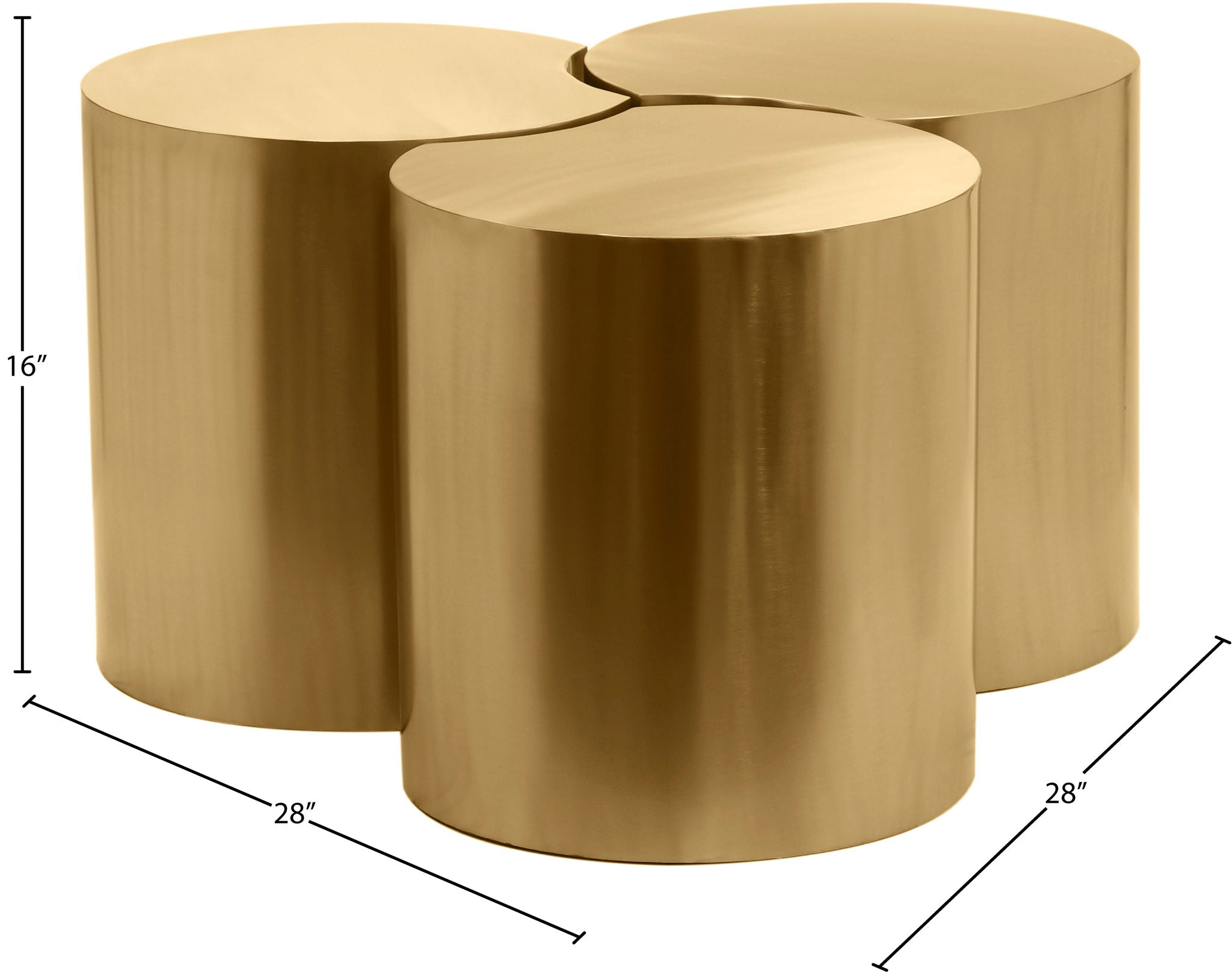 Dimple - 3 Piece Modular Coffee Table - Urban Living Furniture (Los Angeles, CA)