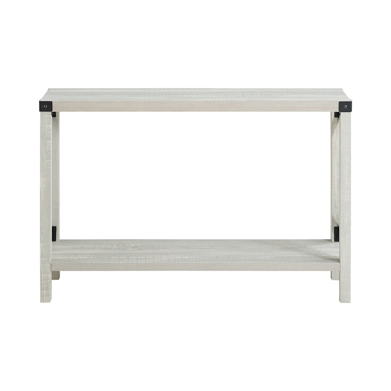 Farmhouse Metal X Table With Lower Shelf