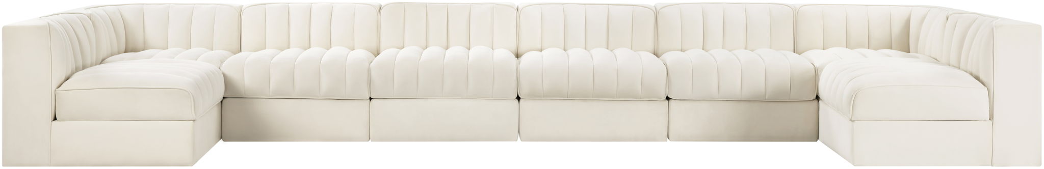 Rummi - Velvet Performance Fabric Upholstered 8 Piece Modular Sectional (With 2 Corner Chairs) - Urban Living Furniture (Los Angeles, CA)