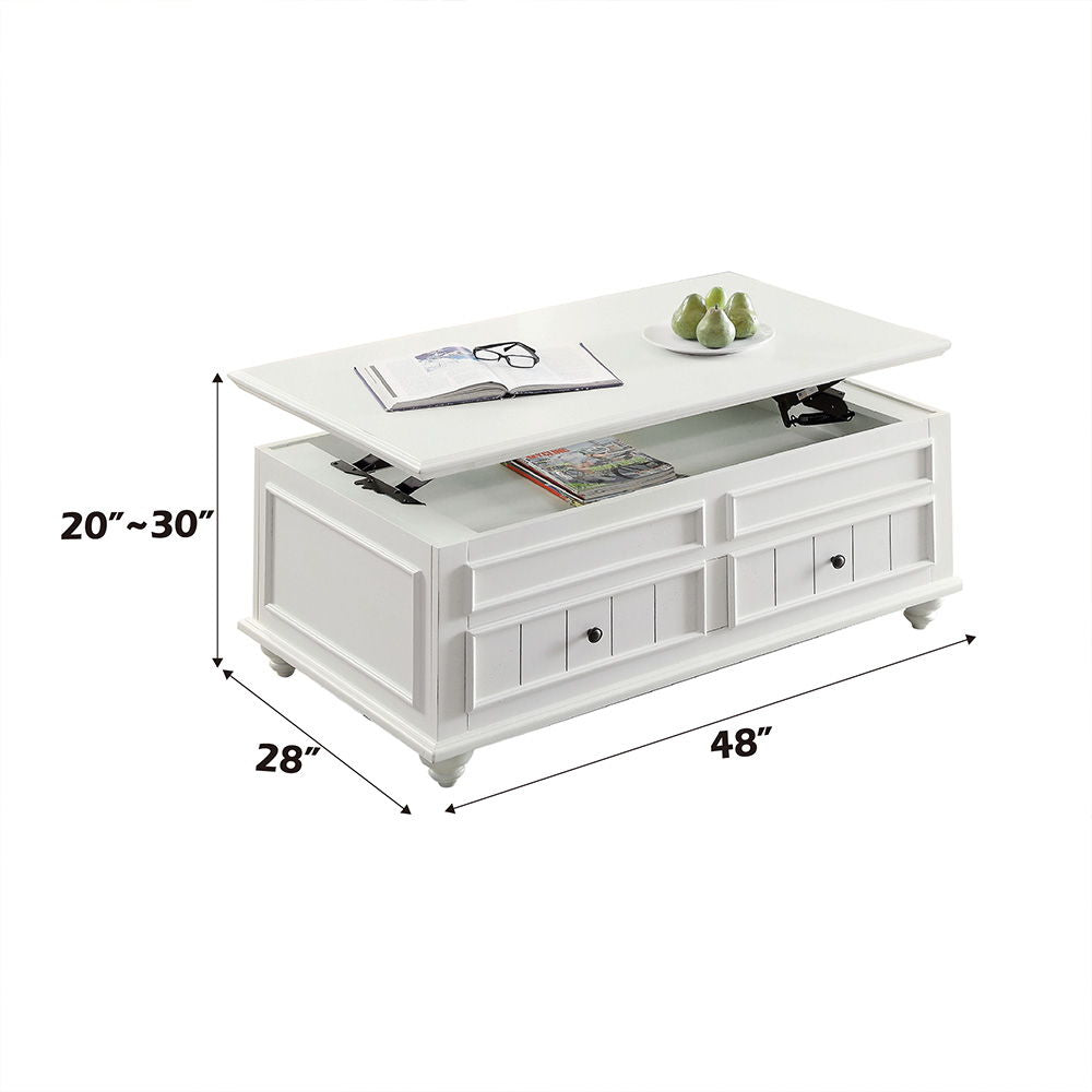 Natesa - Coffee Table With Lift Top - White Washed - Urban Living Furniture (Los Angeles, CA)