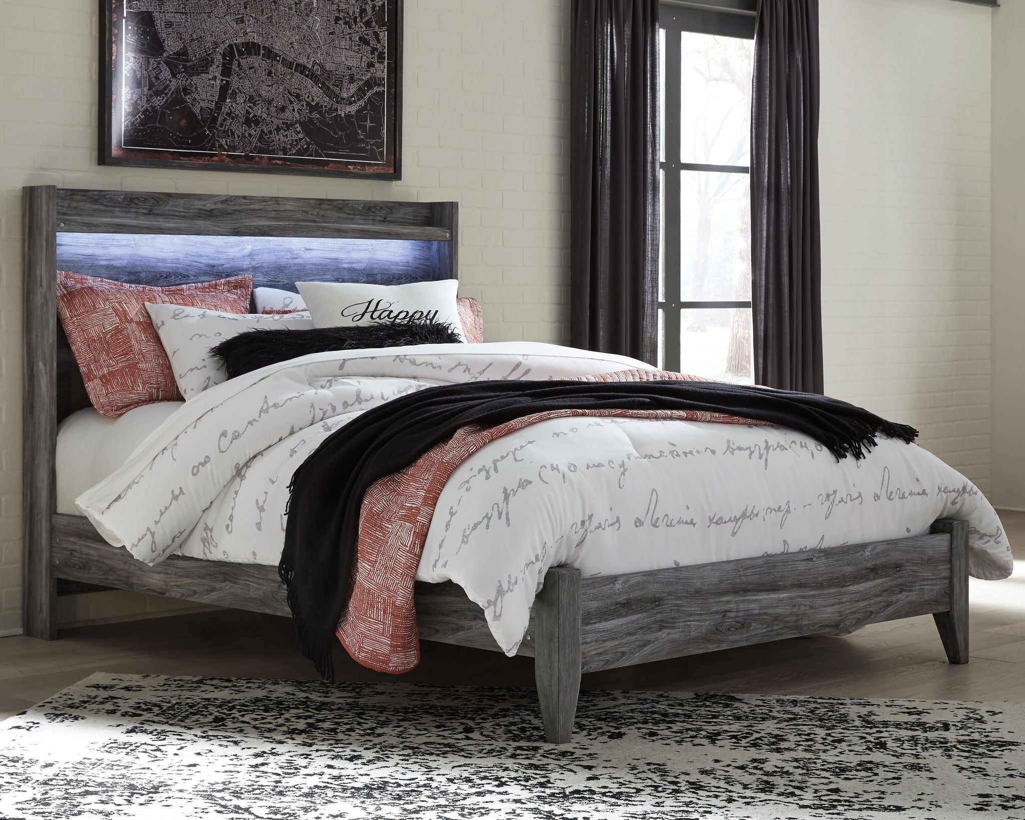 Baystorm - LED Panel Bed - Urban Living Furniture (Los Angeles, CA)