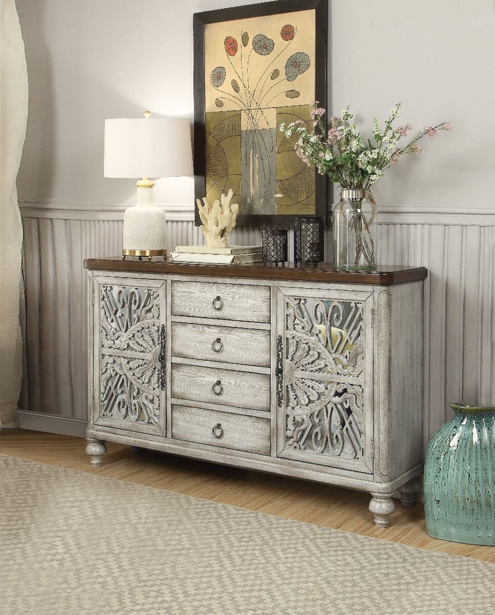 Vermont - Console Cabinet - Antique White - Urban Living Furniture (Los Angeles, CA)