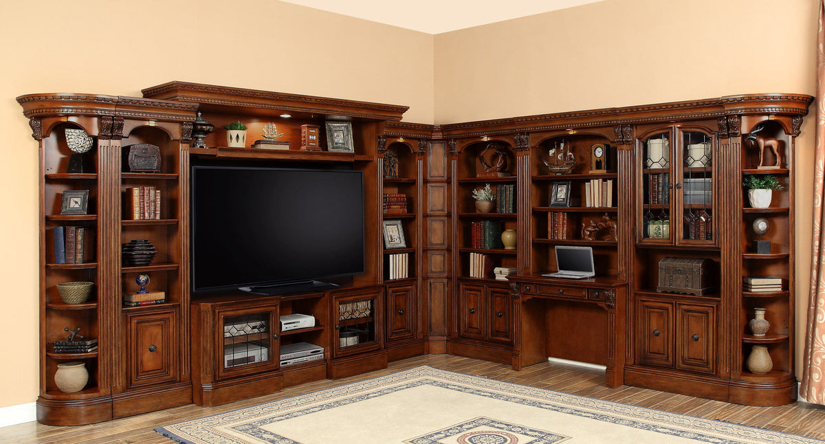 Huntington - Library Desk (2 Piece) - Antique Vintage Pecan - Urban Living Furniture (Los Angeles, CA)
