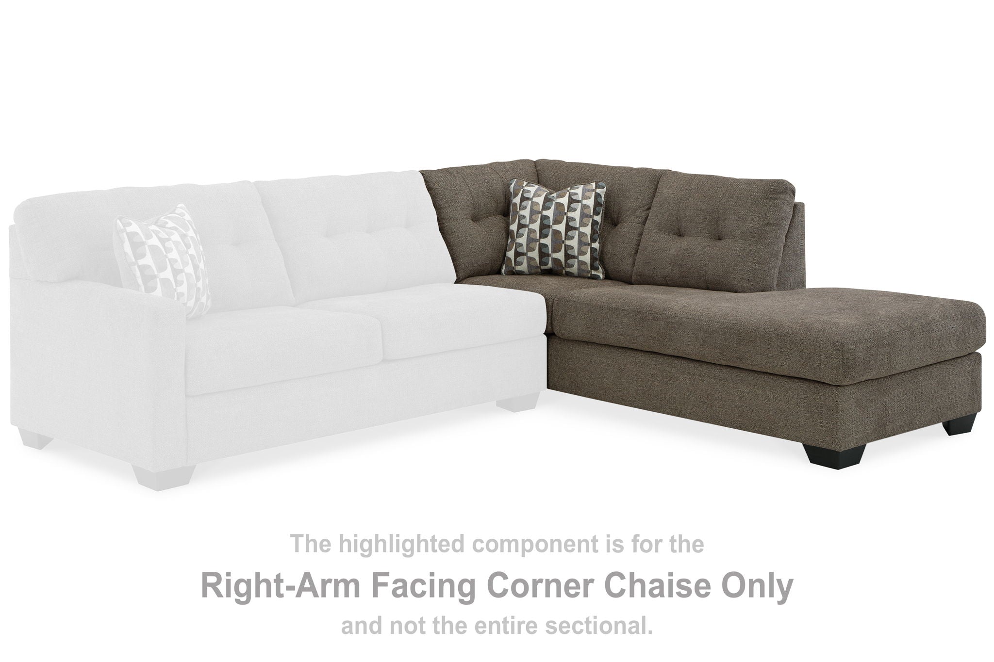Mahoney - Chocolate - Raf Corner Chaise - Urban Living Furniture (Los Angeles, CA)