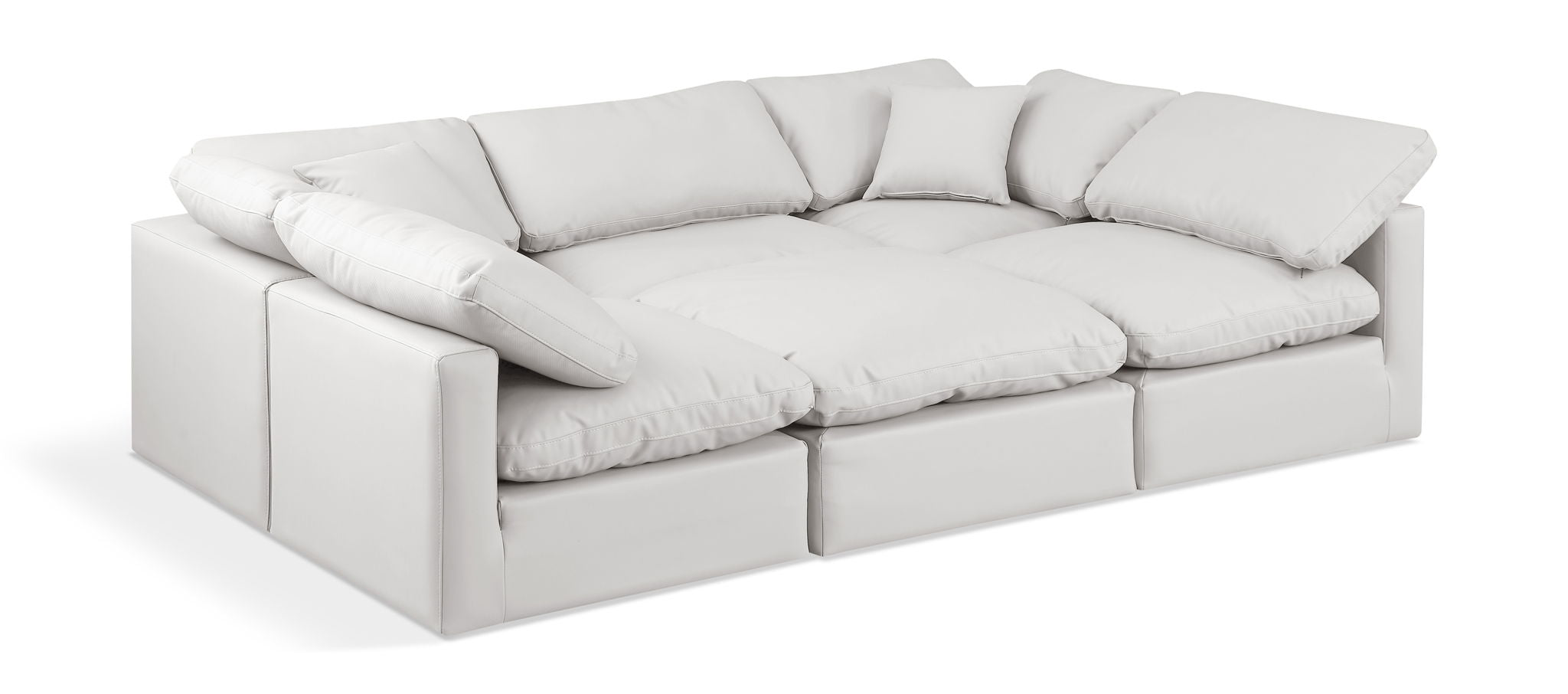 Indulge - Faux Leather 6 Piece Modular Sectional - Urban Living Furniture (Los Angeles, CA)