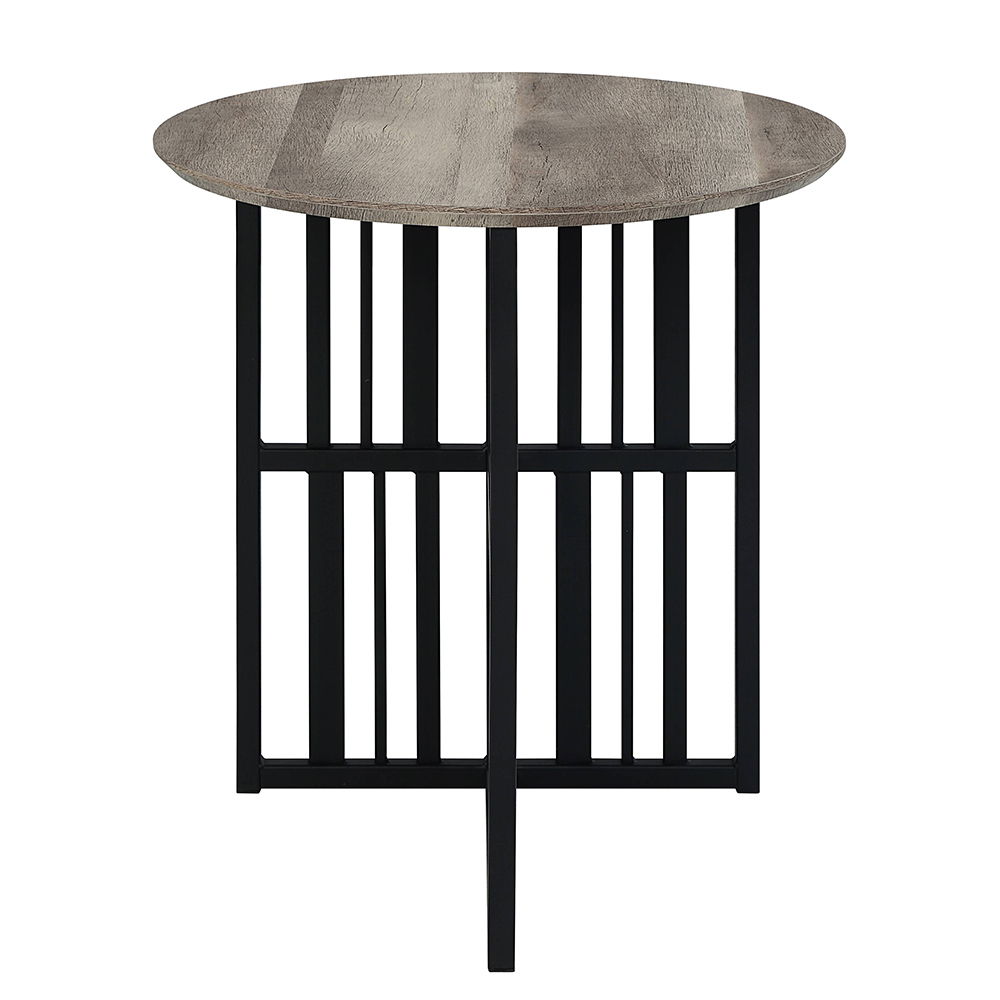 Zudora - End Table - Antique Oak & Black - Urban Living Furniture (Los Angeles, CA)