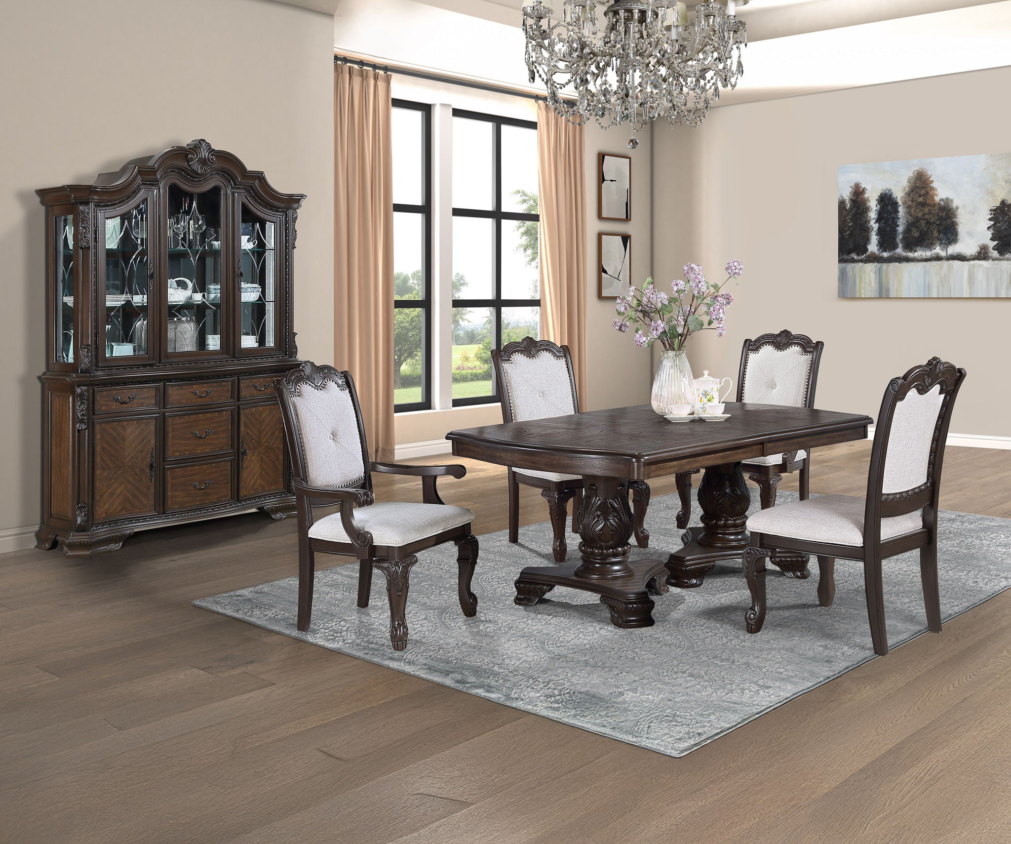 Kiera - Side Chair (Set of 2) - Cherry Brown - Urban Living Furniture (Los Angeles, CA)