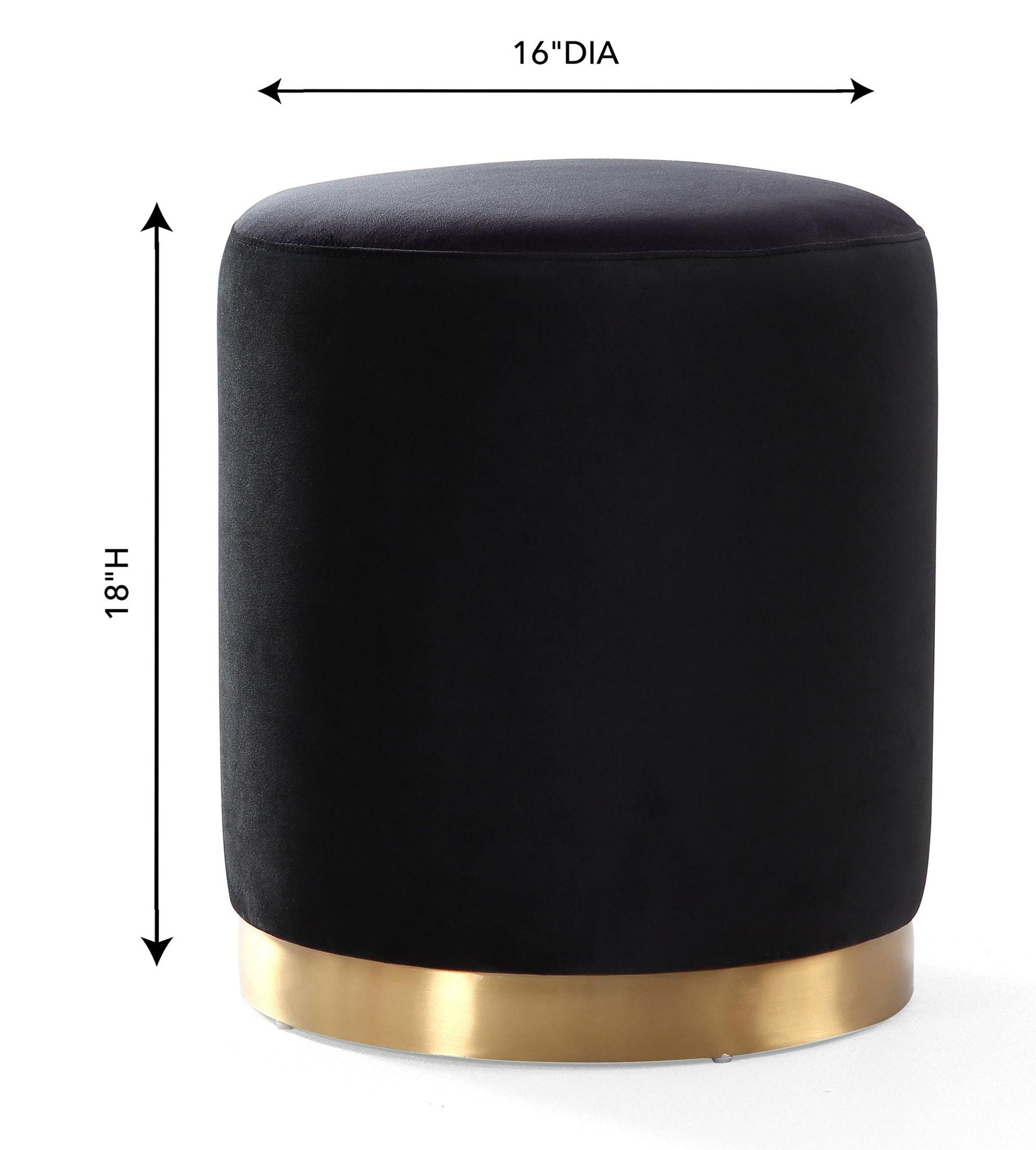 Opal - Velvet Ottoman - Urban Living Furniture (Los Angeles, CA)