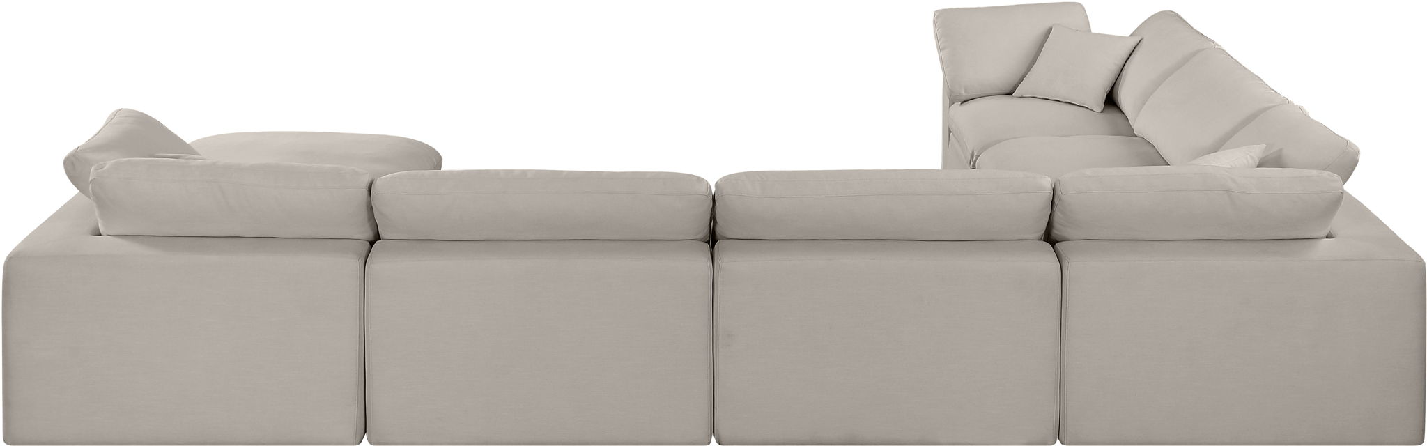 Comfy - 7 Piece Linen Modular Sectional With Chaise - Urban Living Furniture (Los Angeles, CA)