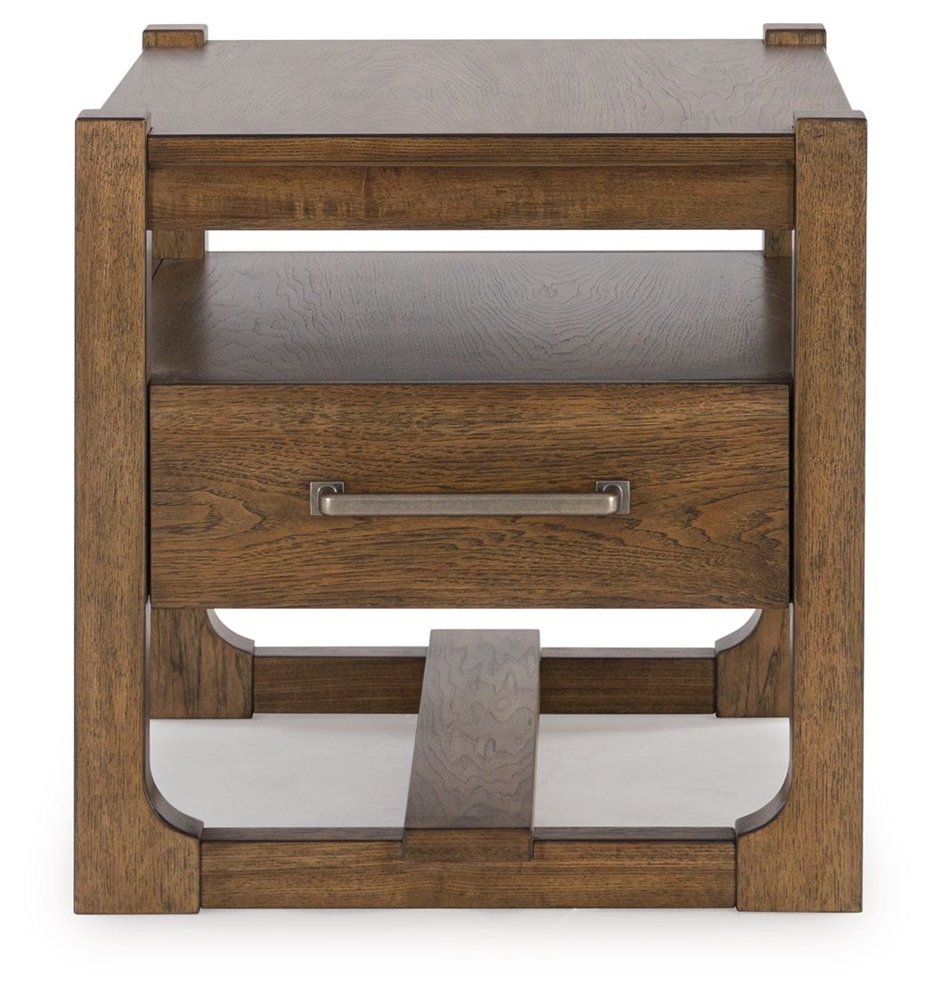 Cabalynn - Light Brown - Square End Table - Urban Living Furniture (Los Angeles, CA)