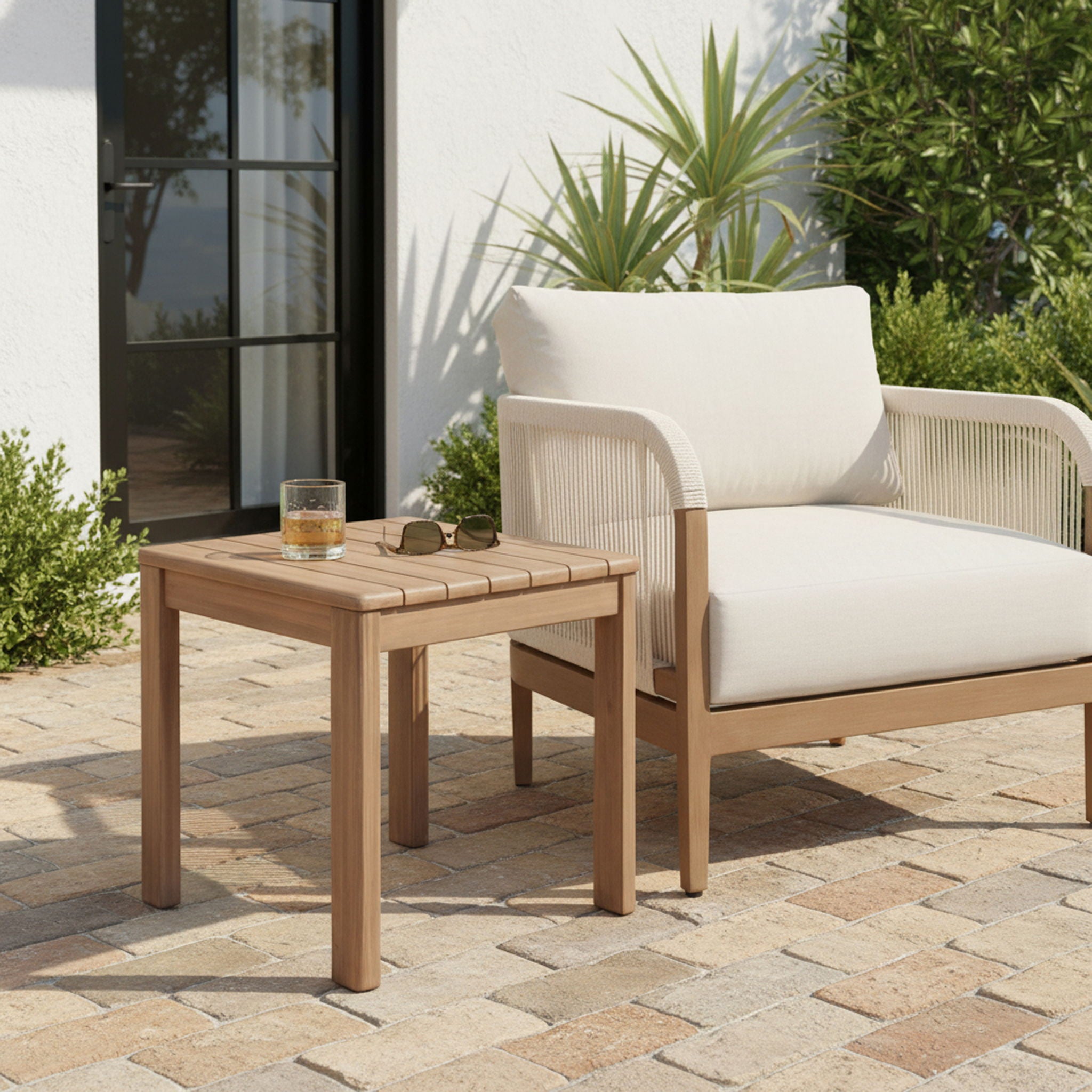 Newport - Acacia Wood Outdoor Patio Table - Urban Living Furniture (Los Angeles, CA)