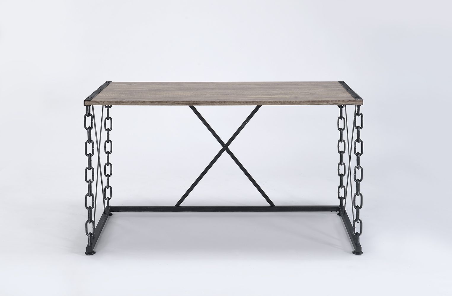 Jodie - Console Table (Same 92248) - Rustic Oak & Antique Black - Urban Living Furniture (Los Angeles, CA)