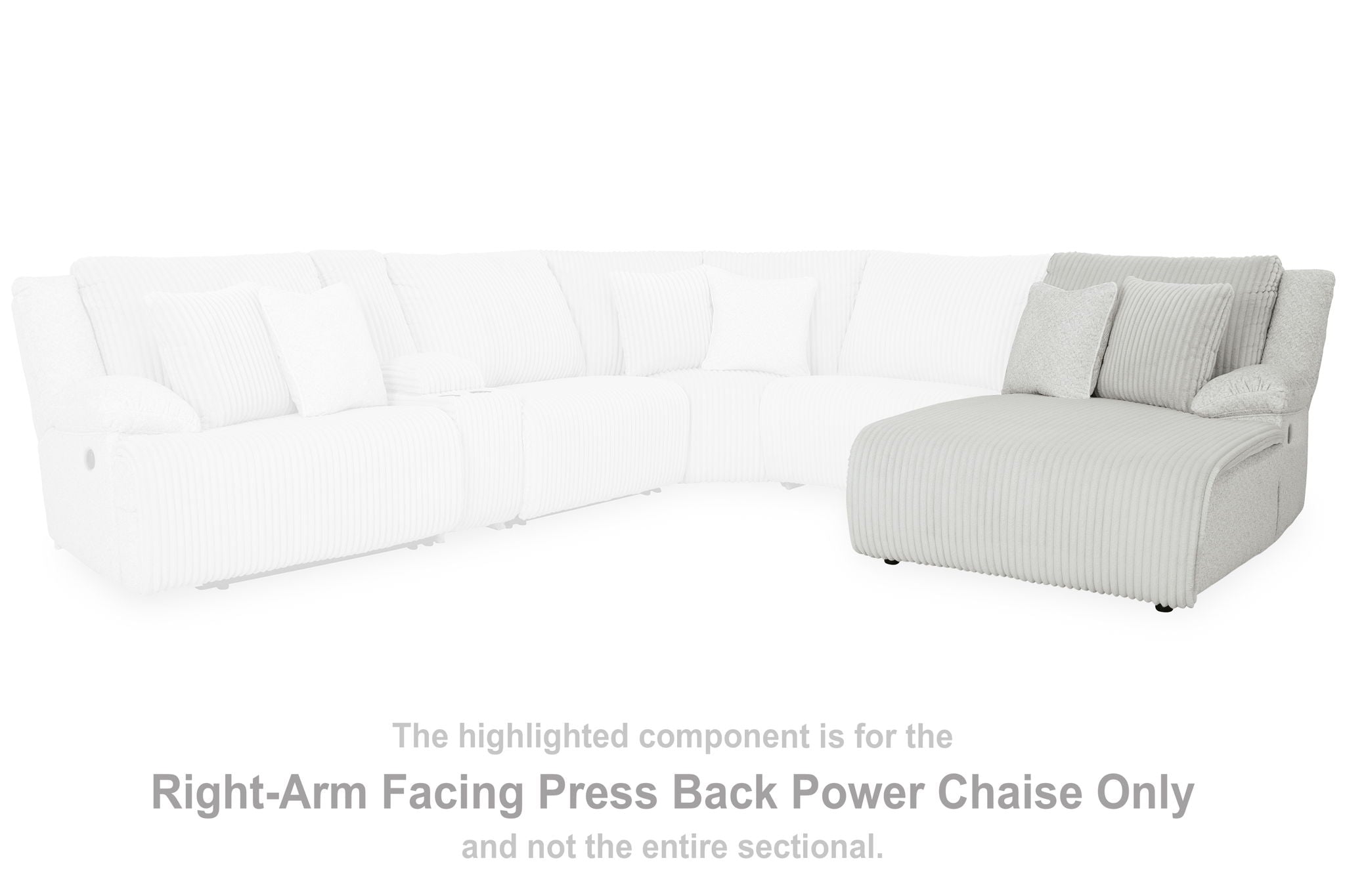 Top Tier - Alloy - Raf Press Back Power Chaise - Urban Living Furniture (Los Angeles, CA)