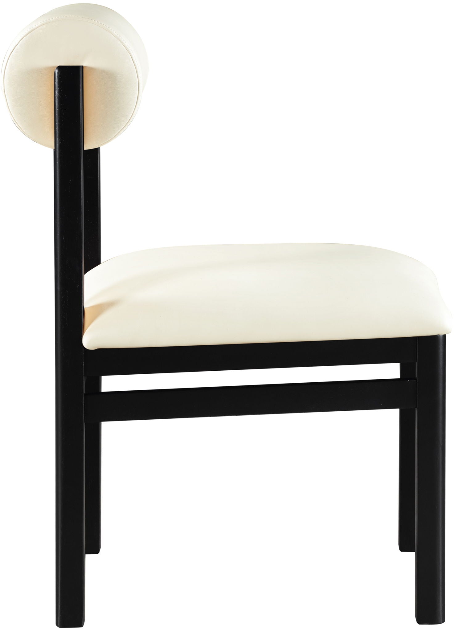 Roundhill - Faux Leather Dining Chair (Set of 2) - Black Frame - Urban Living Furniture (Los Angeles, CA)