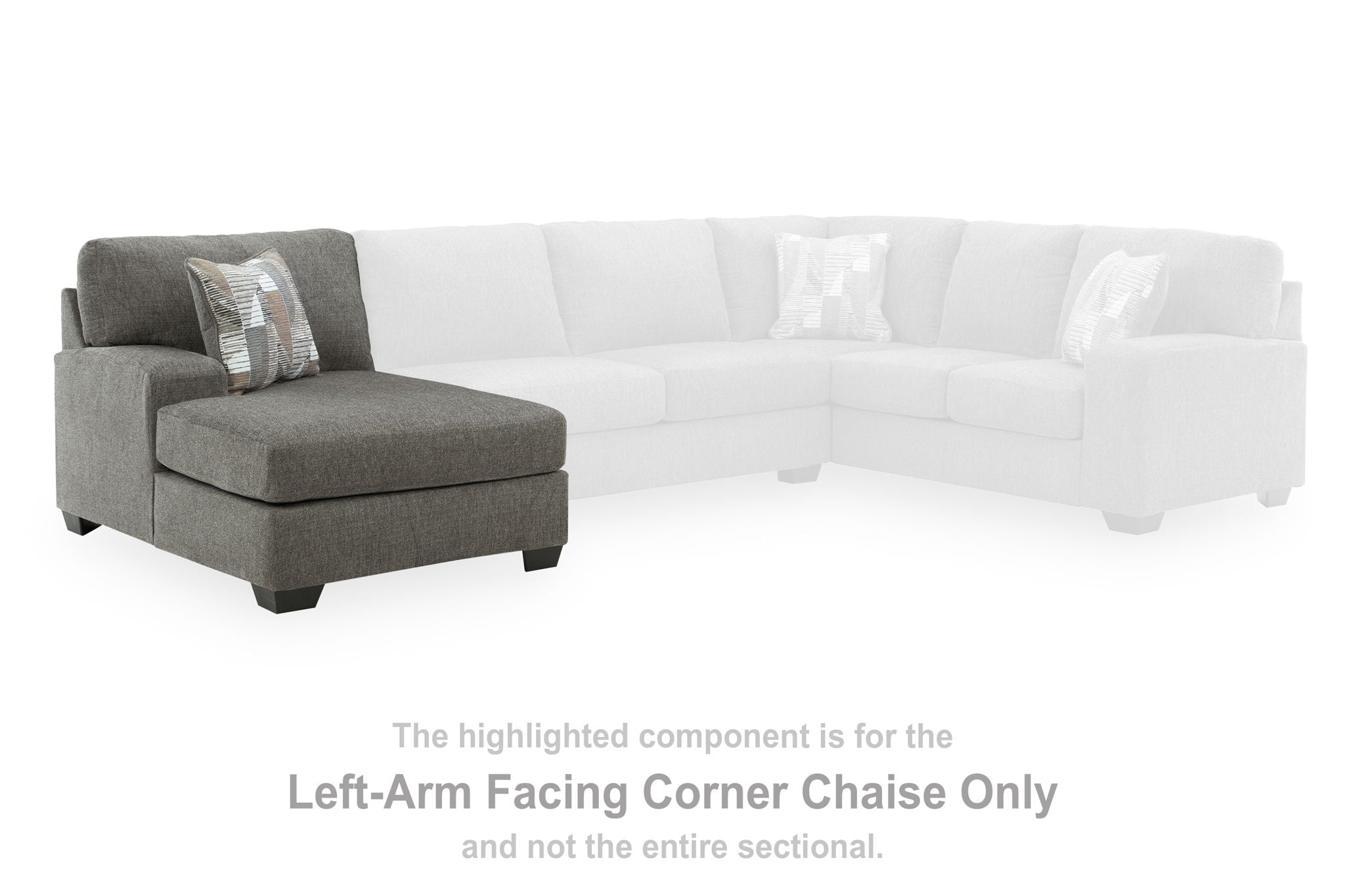 Clarington - LAF Corner Chaise - Greystone - Urban Living Furniture (Los Angeles, CA)