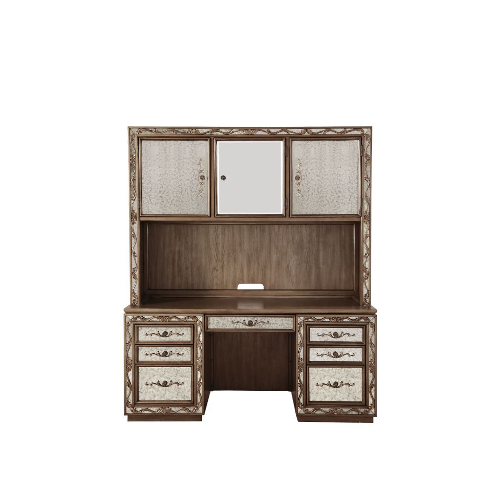 Orianne - Desk - Antique Gold - Urban Living Furniture (Los Angeles, CA)