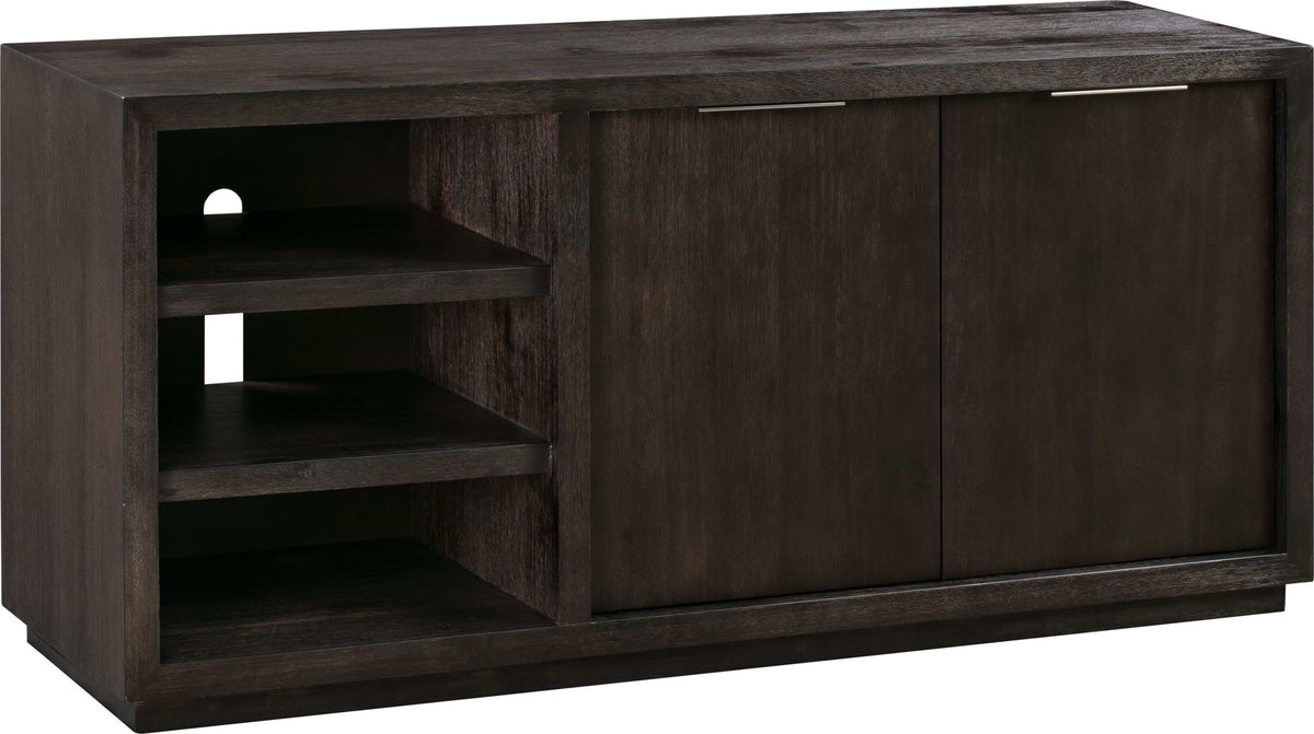 Oxford - 64" Two Drawer Two Shelf Media Console - Basalt Gray