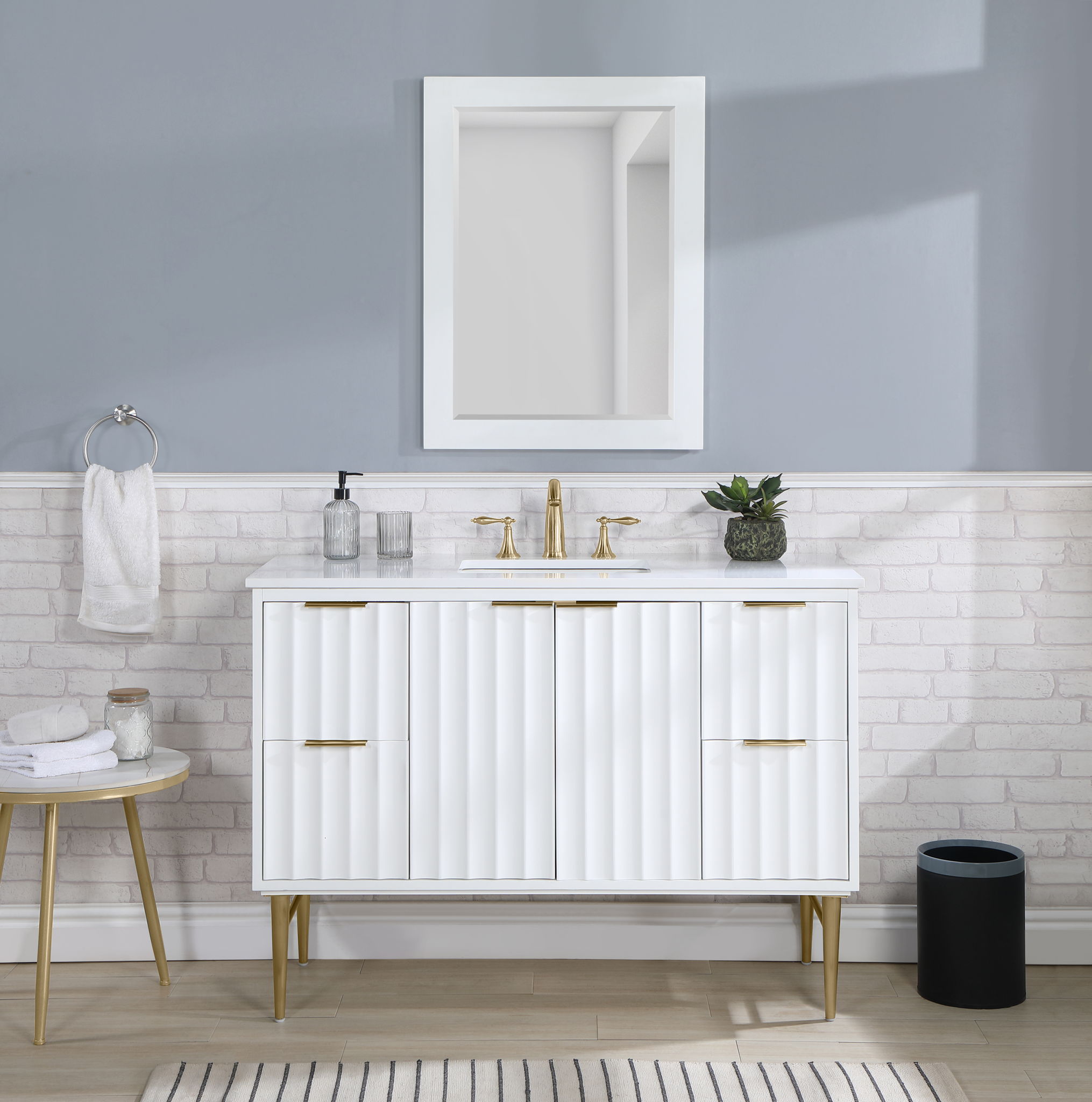 Modernist - Bathroom Vanity With Gold Legs - Urban Living Furniture (Los Angeles, CA)