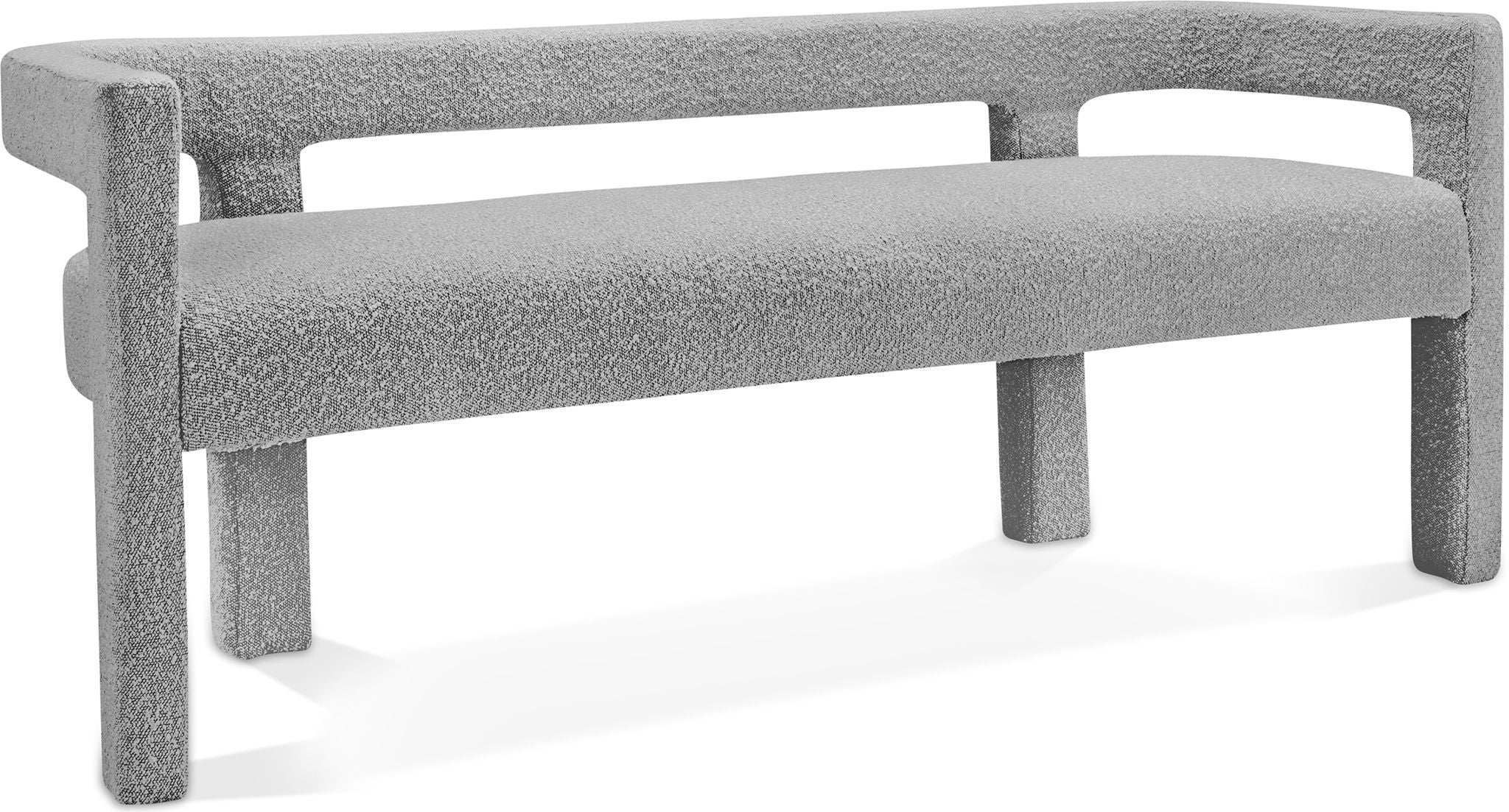 Athena - Boucle Fabric Bench - Urban Living Furniture (Los Angeles, CA)