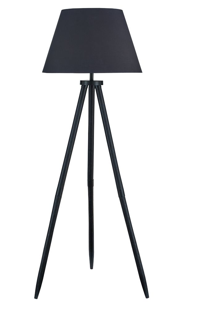 Orhan - Wood Floor Lamp - Black - Urban Living Furniture (Los Angeles, CA)