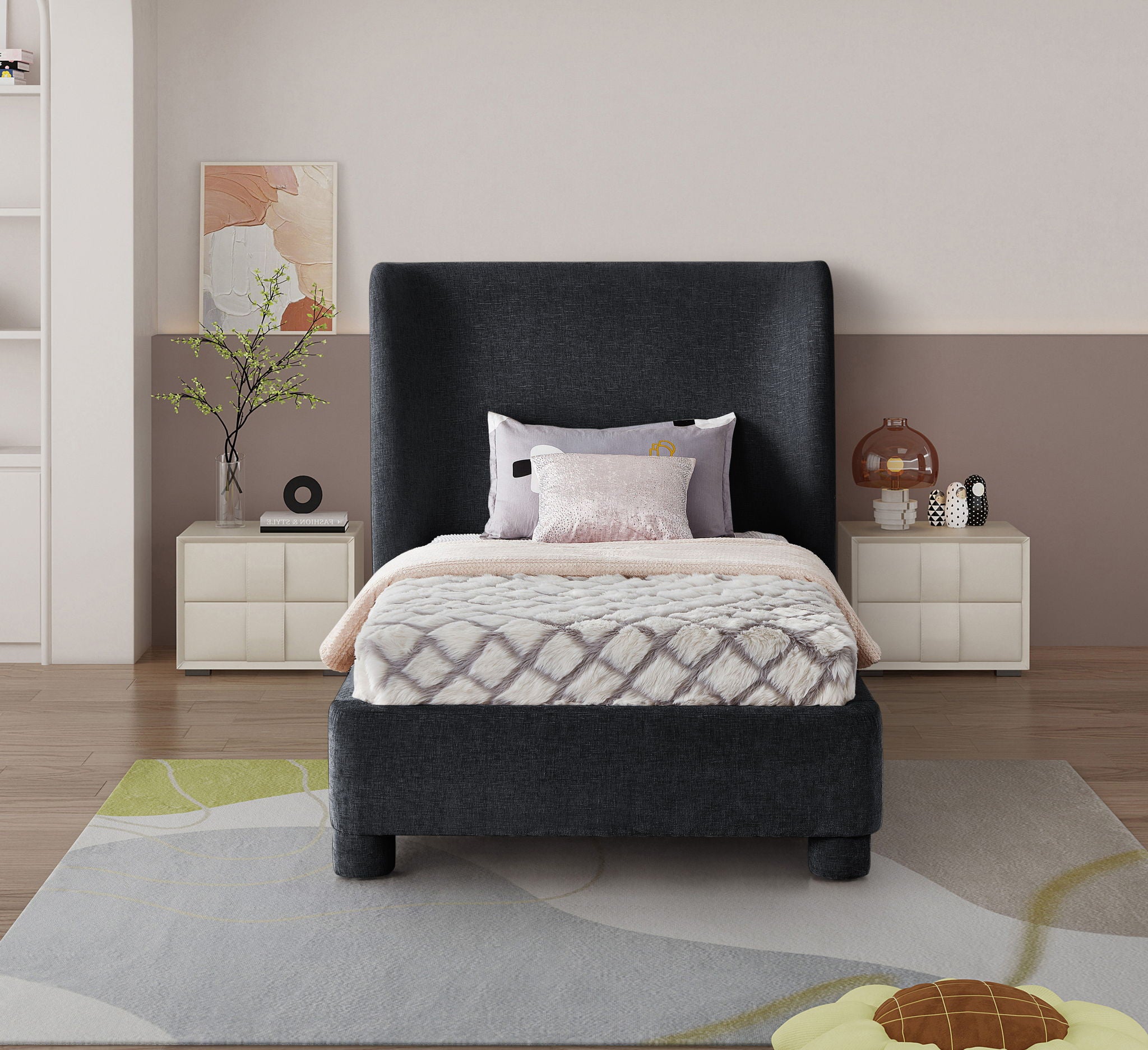 Penny - Chenille Fabric Bed - Urban Living Furniture (Los Angeles, CA)