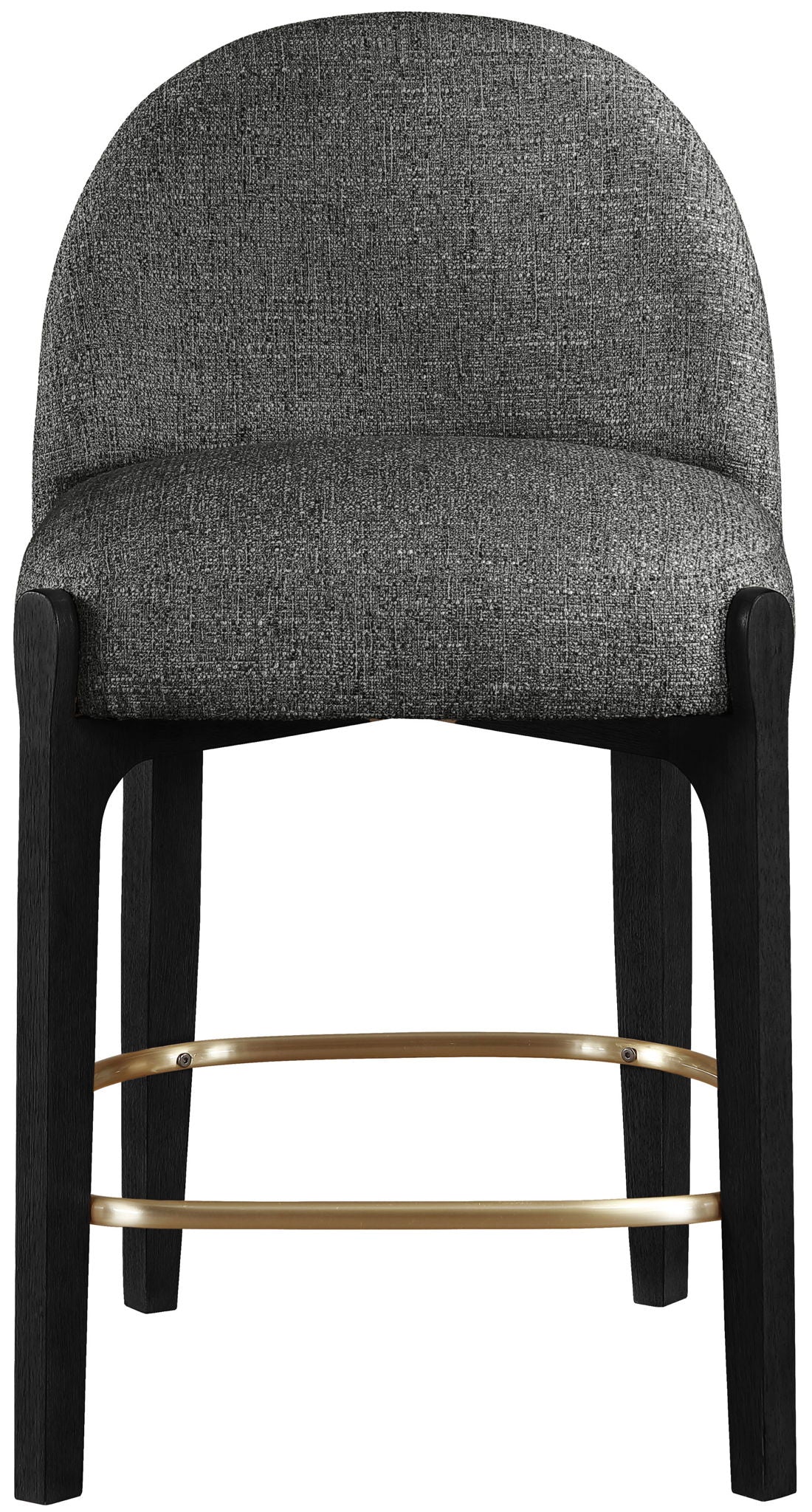 Torino - Counter Stool With Brushed Black Base