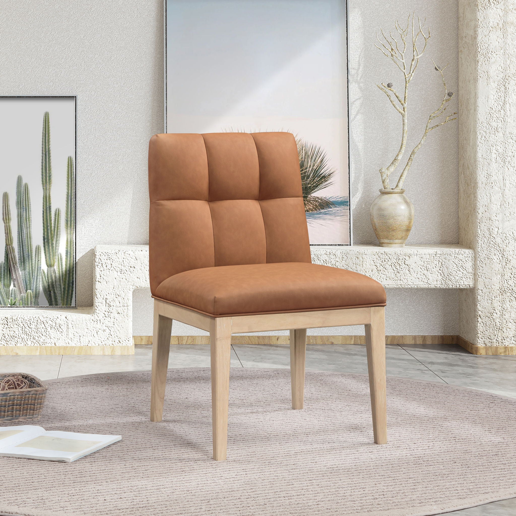 Adrian - Dining Side Chair (Set of 2) - Light Brown Legs - Urban Living Furniture (Los Angeles, CA)