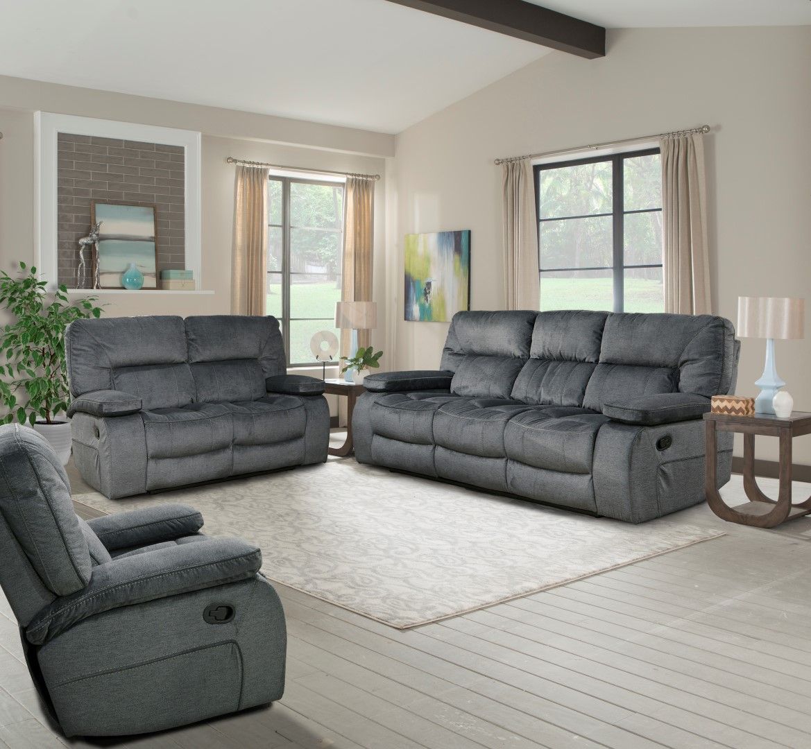 Chapman - Manual Reclining Sofa, Loveseat, Recliner - Urban Living Furniture (Los Angeles, CA)