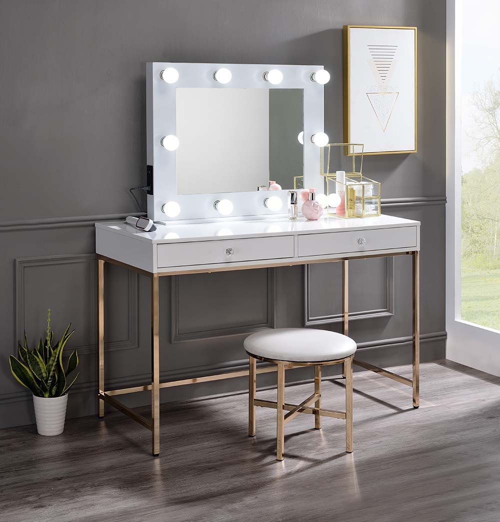 Avery - Accent Mirror - White Finish - Urban Living Furniture (Los Angeles, CA)
