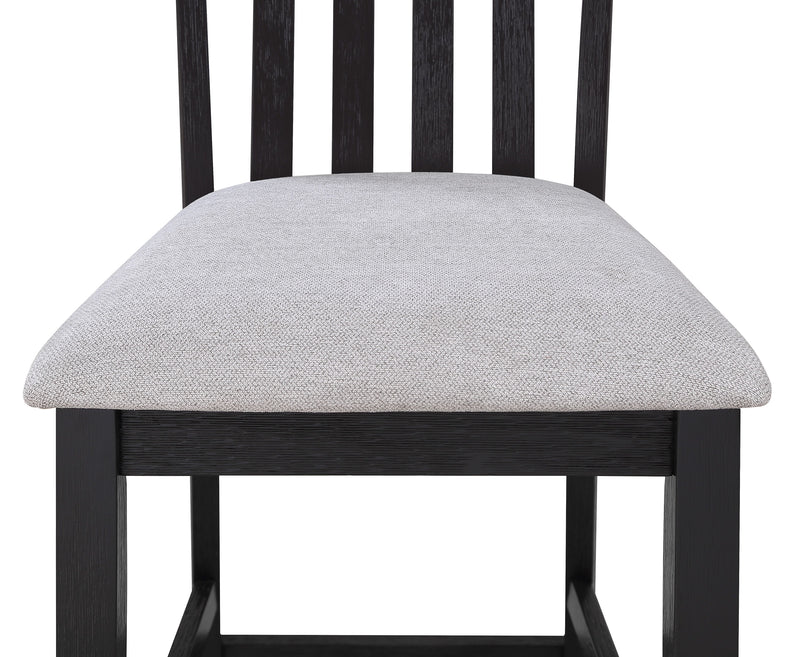 Delfin - Counter Height Chair (Set of 2) - Light Gray / Black