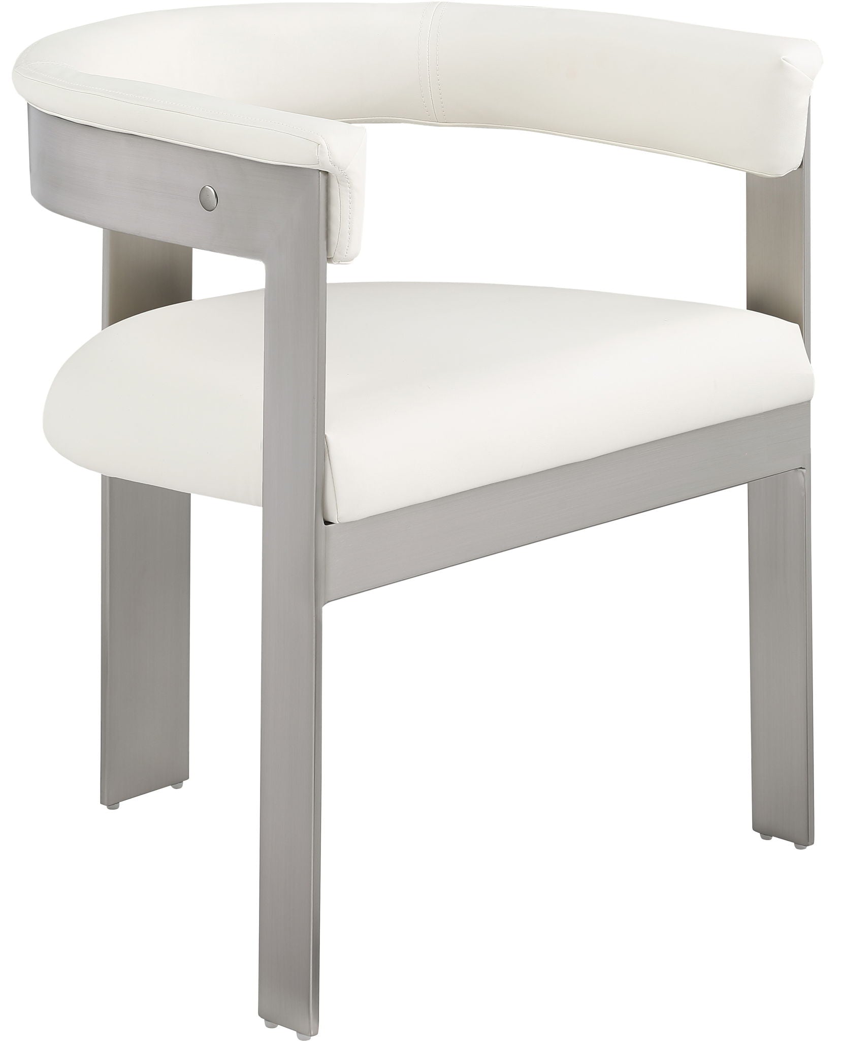 Romeo - Faux Leather Dining Chair With Silver Base (Set of 2) - Urban Living Furniture (Los Angeles, CA)