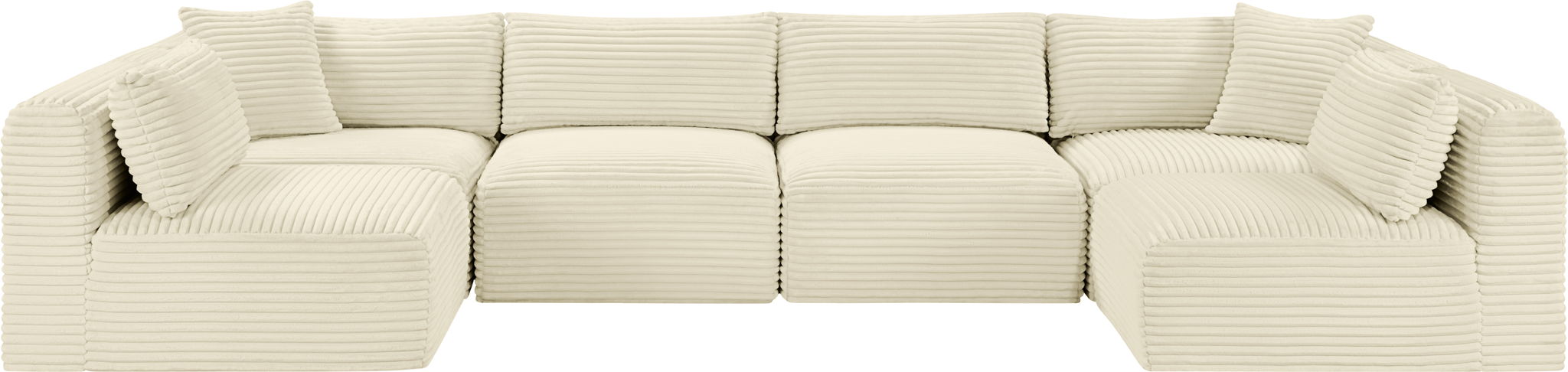 Shaggy - 6 Piece Modular U-Shaped Armless Sectional - Urban Living Furniture (Los Angeles, CA)